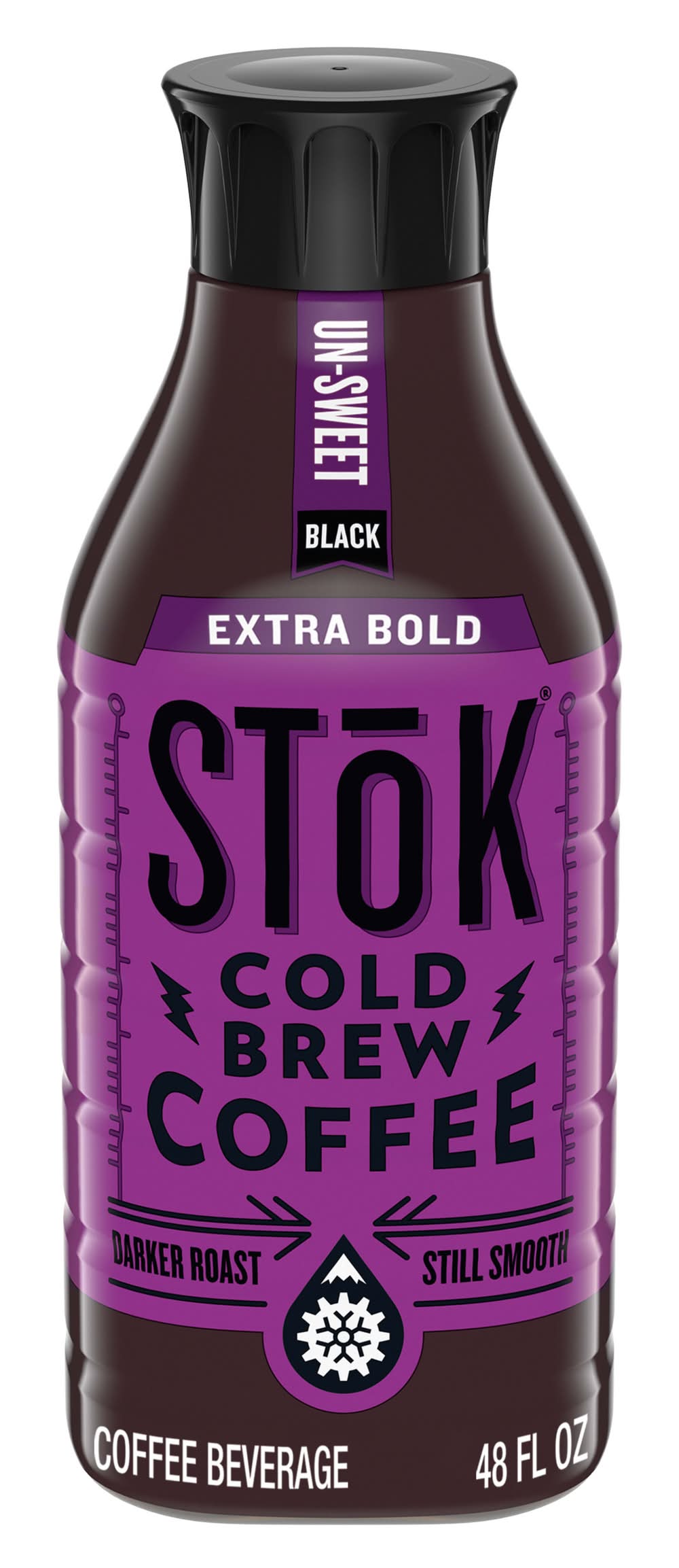 STōK Unsweetened Dark Roast Cold Brew Black Coffee, Extra Bold (48 fl oz)