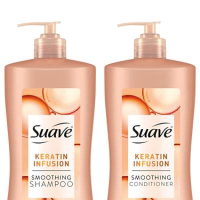 Suave Shampoo/Conditioner Keratin Smooth 2 18 Oz. - 2 - 18Oz