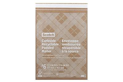 Scotch Curbside Recyclable Padded Mailer Envelope (tan) (6 ct)