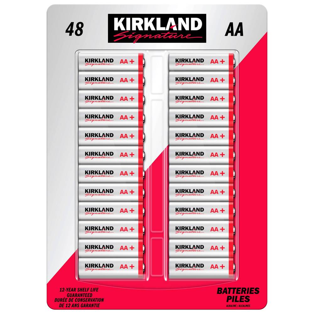 Kirkland Signature Iles alcalines AA (48 units) -  AA alkaline batteries (48 units)