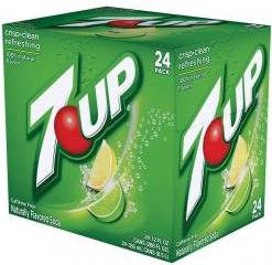 7-Up Soda - 24/12 oz cans (12 Units)