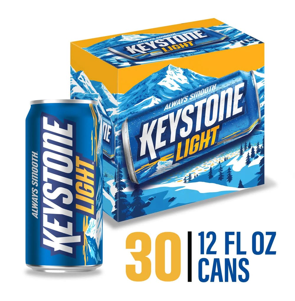 Keystone American Lager Light Beer (30 x 12 fl oz)