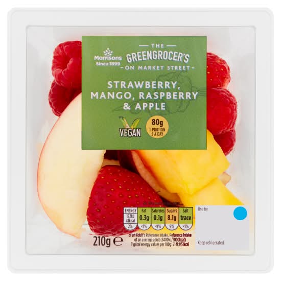 Morrisons The Greengrocer's on Market Street Strawberry Mango Raspberry & Apple (210g)