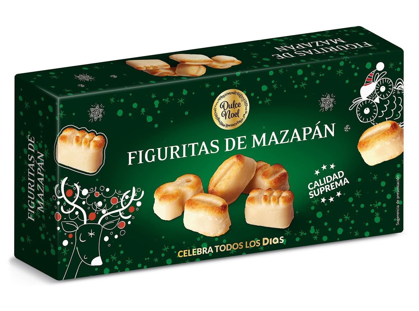 Figuritas De Mazapán Dulce Noel Dia Caja 200 G