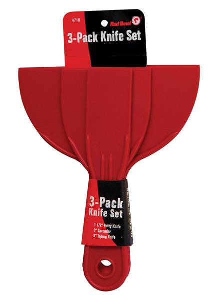 Red Devil 3-Piece Plastic Putty Knife Set