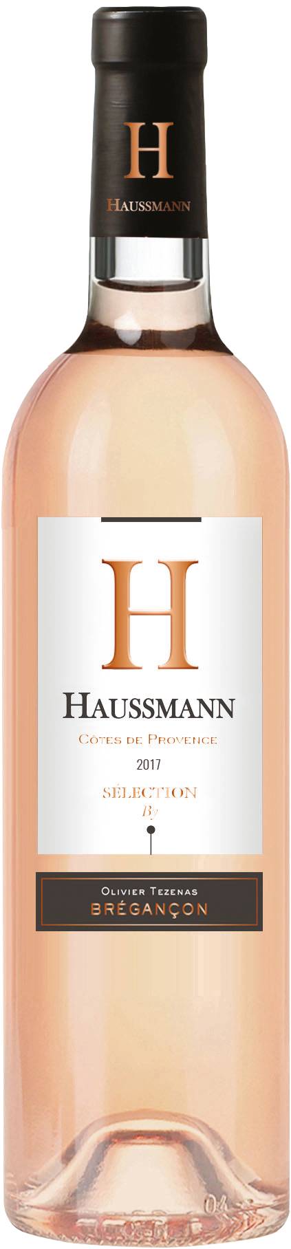 H Haussmann By Bregancon - Vin rosé Provence corse côtes de Provence 2017 (750 ml)