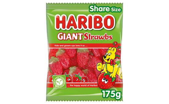 HARIBO Giant Strawbs Bag 175g