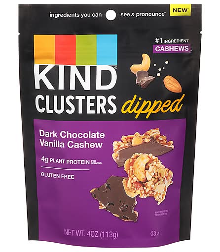 Kind Clusters Dipped Dark Chocolate Vanilla Cashew