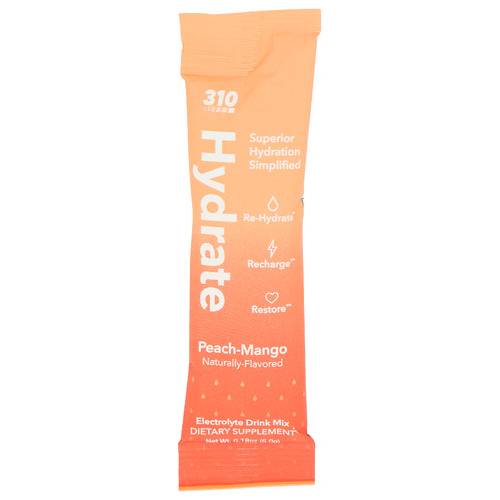 310 Nutrition Hydrate Electrolyte Drink Mix Packet(0.18 oz)