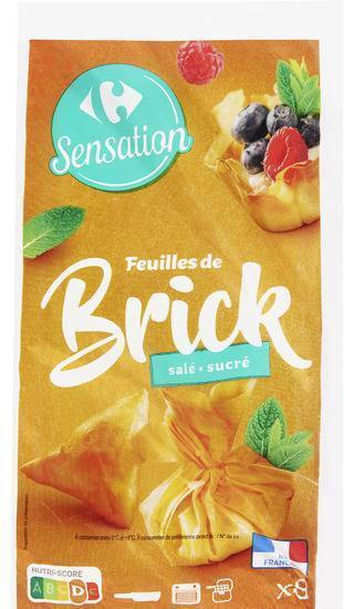 Carrefour Sensation - Feuilles de brick salé sucré (8 pièces)