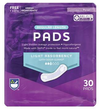 Rite Aid Pharmacy Light Absorbency Regular Pad