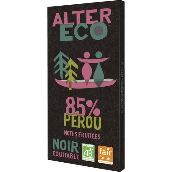 Alter Eco - Chocolat noir bio pérou (100g)