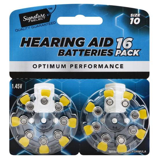 Signature Home Cell Size Hearing Aid Batteries (16 ct)