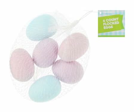 Easter Flocked Eggs 6-Count