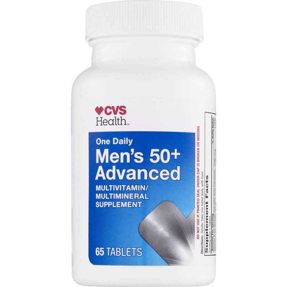 CVS Health Men 50+  Advanced  Multivitamin Tablets, 65 CT