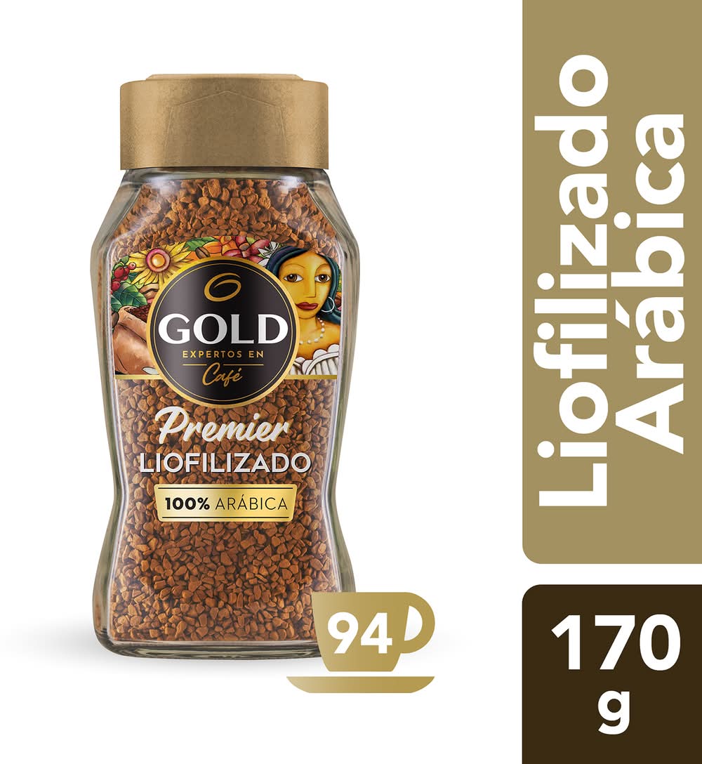 Gold · Premier café liofilizado (170 g)