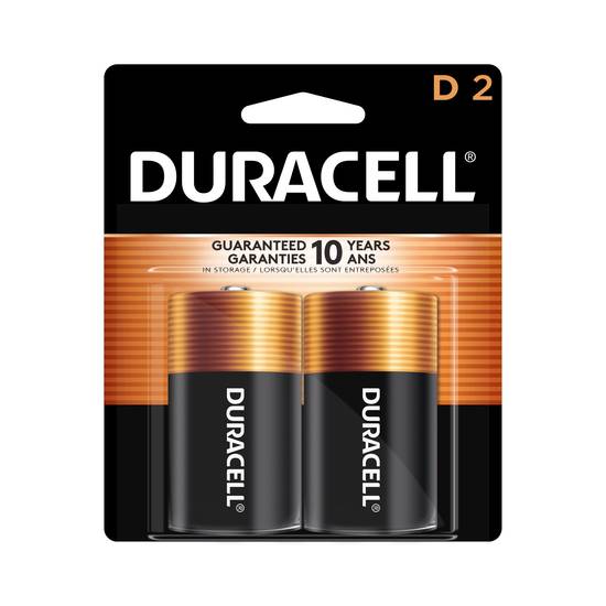 Duracell Coppertop D Alkaline Batteries, 2 ct