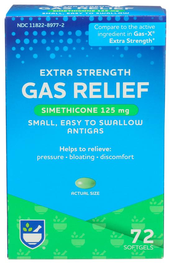 Rite Aid Extra Strength Gas Relief - Softgel, 72 ct