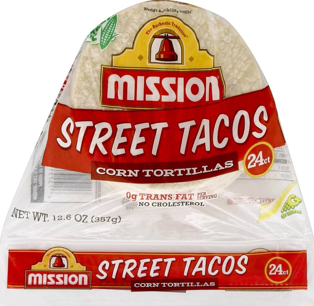 Mission Foods Gluten Free Street Taco Corn Tortillas (0.53 oz, 24 ct)