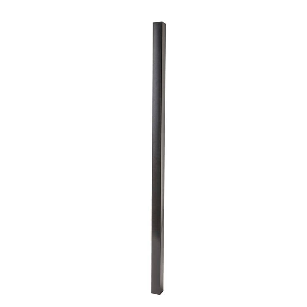 Merchants Metals Freedom Fencing 6-ft H x 2-in W Black Galvanized Steel Decorative Universal Fence Post | 58283430