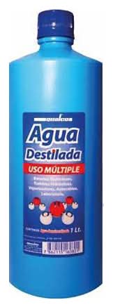 Agua destilada 1 lt