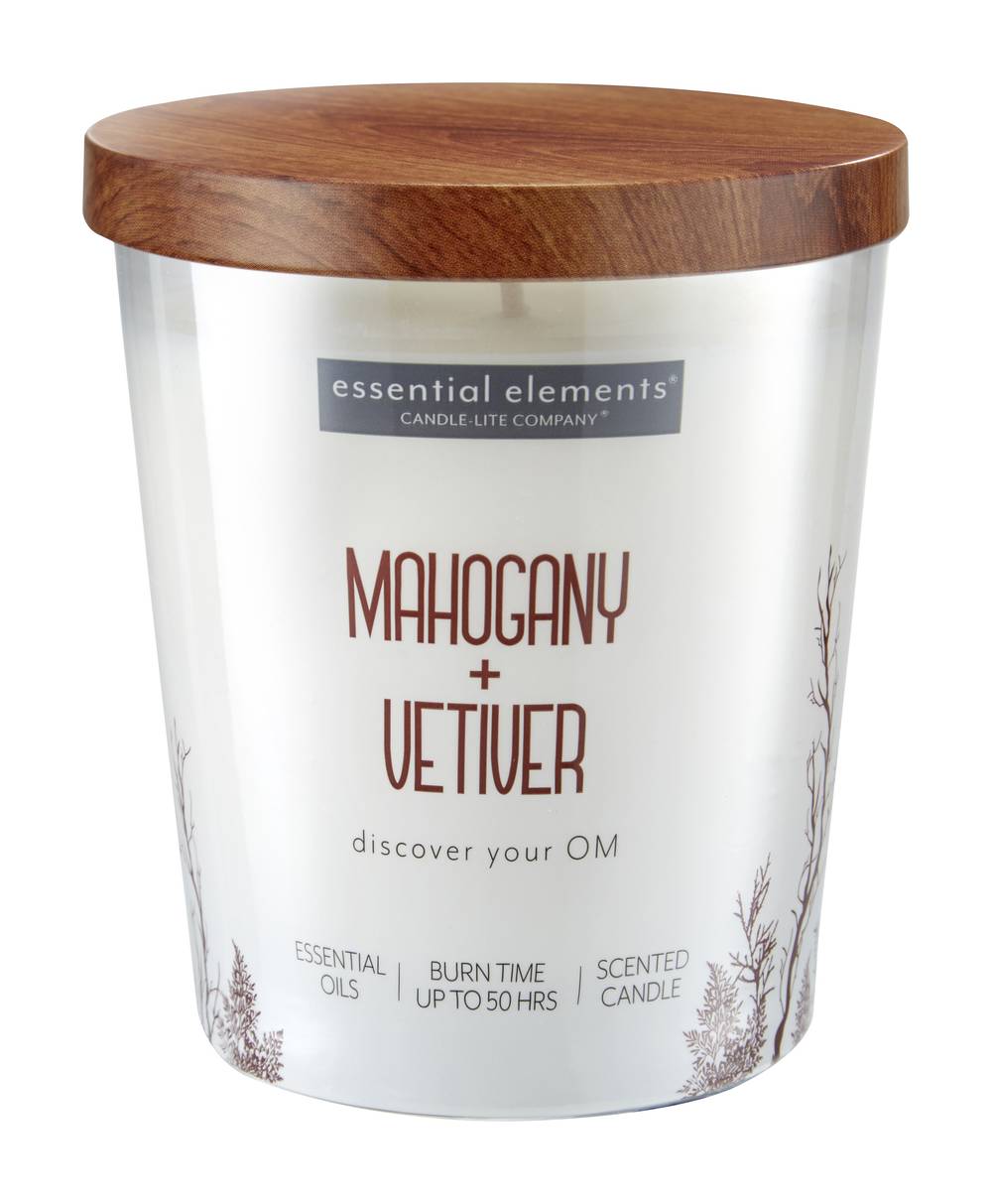 Candle-lite Essential Oils + Natural Wax, Mahogany-Vetiver (255 g)