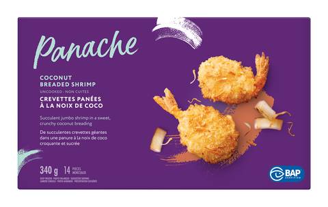 Panache Frozen Shrimp Coconut Breaded (340 g, 14 ct)
