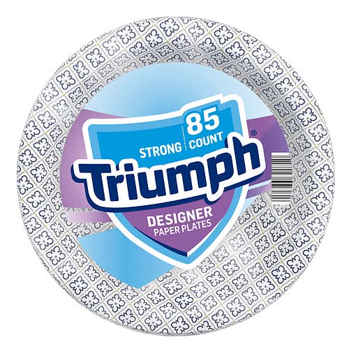 Triumph Strong Designer Paper Plates (85 ct)