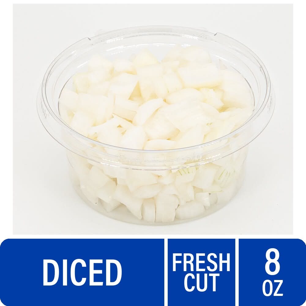 Fresh Cut Yellow Onions Diced