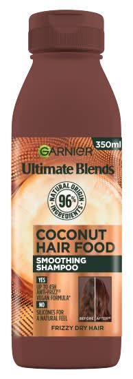 Garnier Ultimate Blends Smoothing Hair Food Coconut Shampoo For Frizzy Hair (350ml)