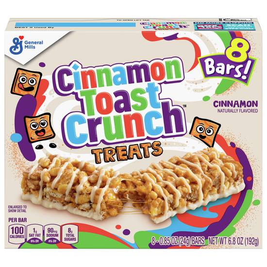 Cinnamon Toast Crunch Breakfast Cereal Cinnamon Treat Bars ( 8 ct )