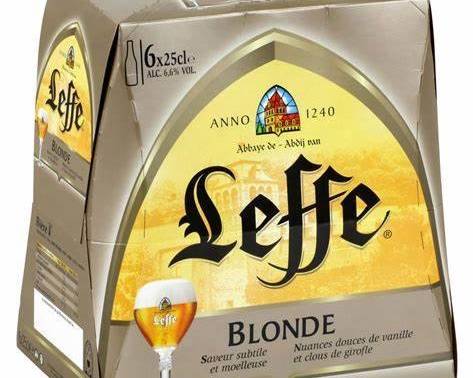 Leffe blonde 25 cl pack de 6 pièces