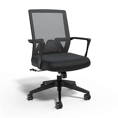 Staples Cartwright Ergonomic Fabric Swivel Task Chair (black)