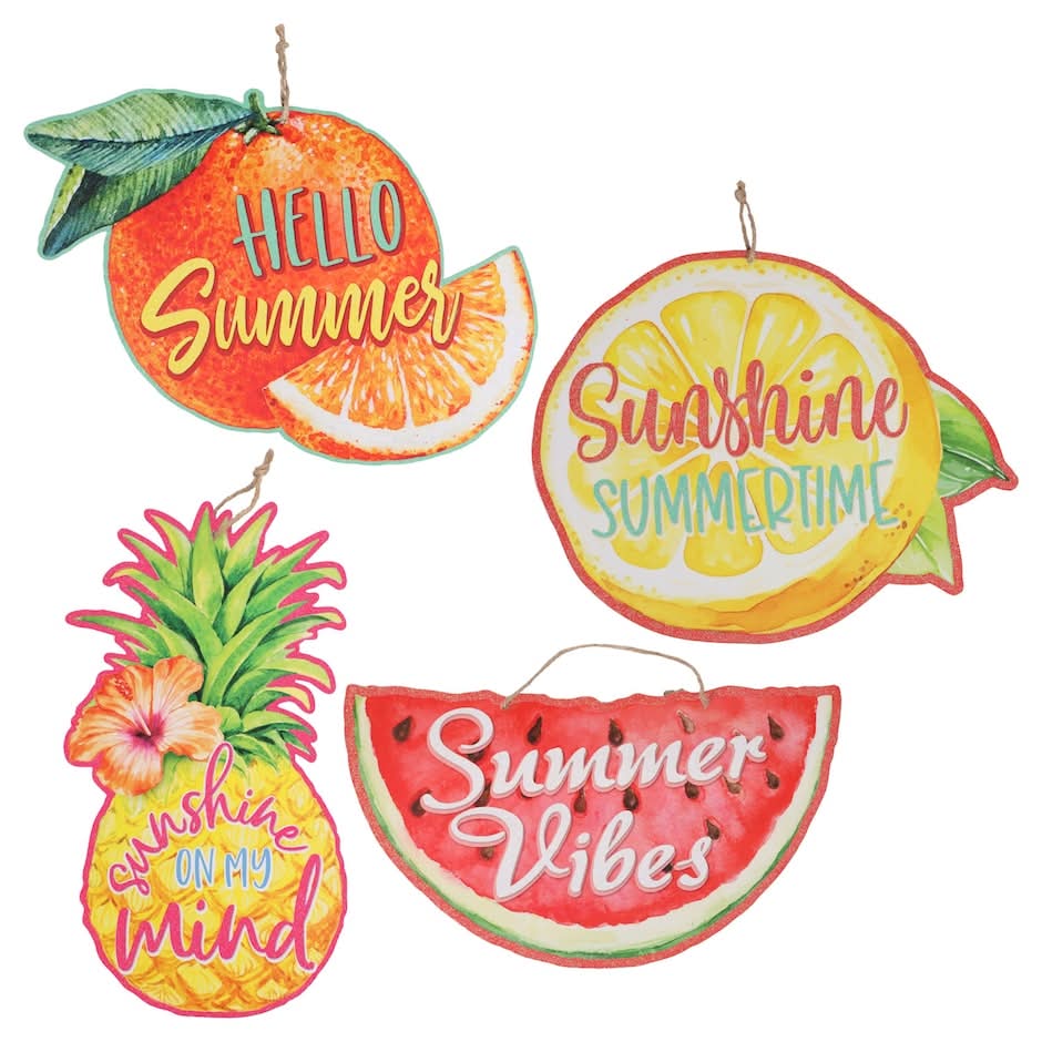 Seasonal Collection Fruit Sign Decor, 1-ct.