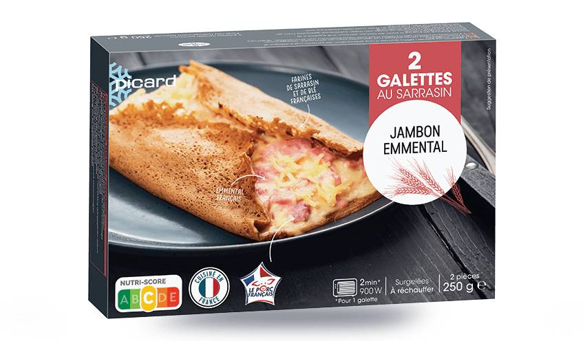 2 galettes jambon-emmental