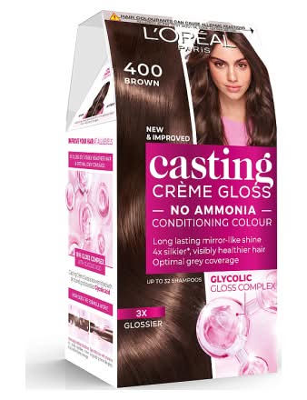 L'Oréal Casting Creme Gloss 400 Dark Brown Semi Permanent Hair Dye