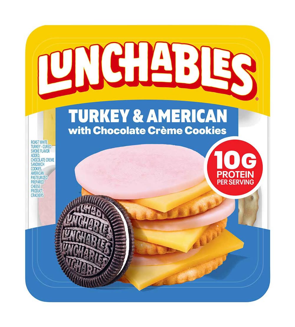 Lunchables Turkey & American With Chocolate Creme Cookies 3.2 Oz Pack