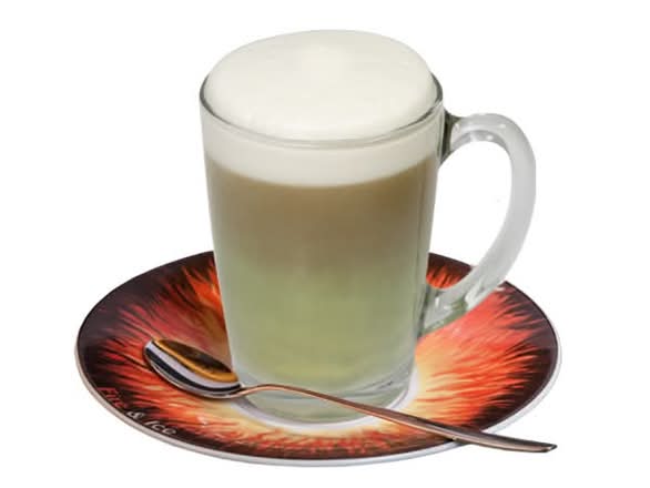 Dirty matcha latte soja