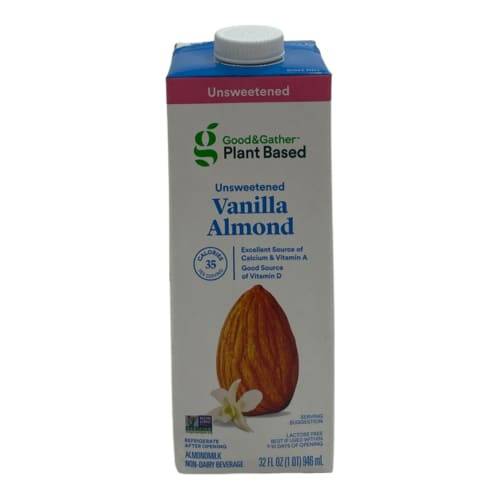 Good & Gather Unsweetened Vanilla Almond Milk - 32oz (32 fl oz) (vanilla)
