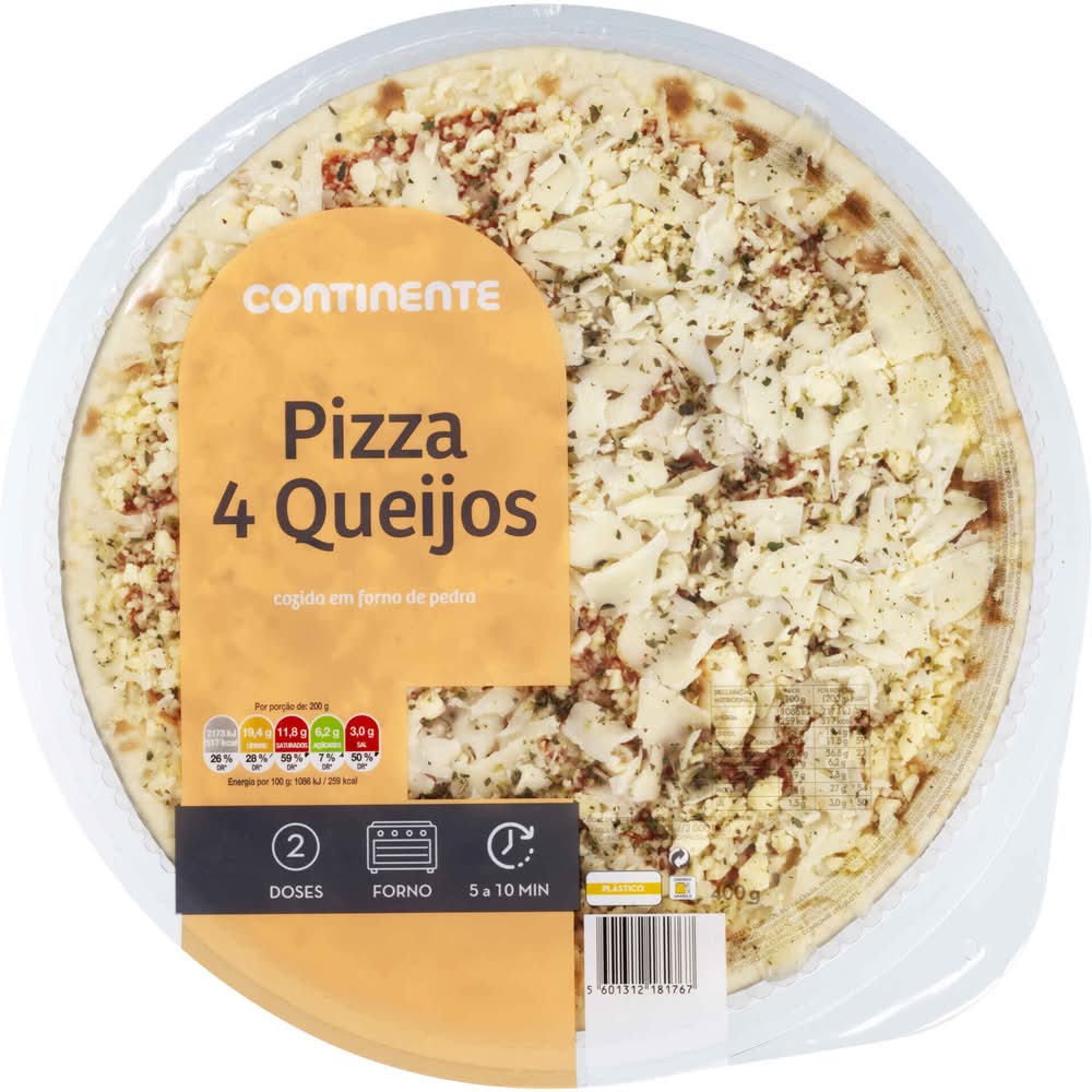 Pizza Fresca 4 Queijos Continente (emb. 400 gr)