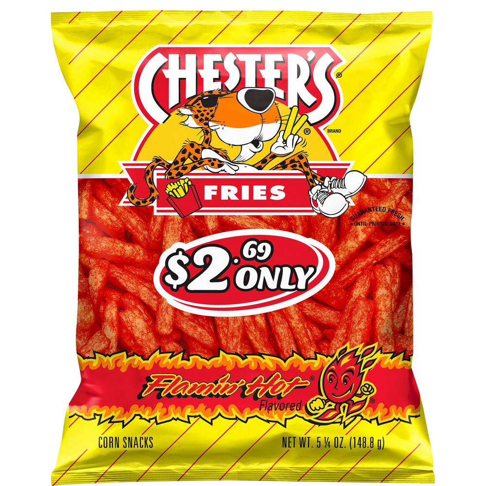 Chester's Fries Corn Snacks (flamin hot)