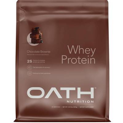 Oath Nutrition Whey Protein Powder, Chocolate Brownie (32 oz)