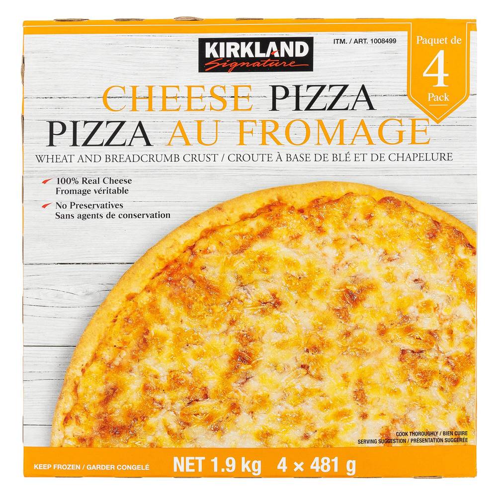 Kirkland Signature Cheese Pizza (4 pack)