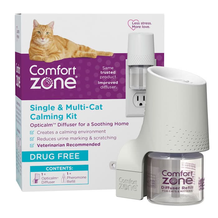 Comfort Zone Opticalm Diffuser For a Soothing Home Single & Multi Cat Calming Kit (0.03 fl oz)