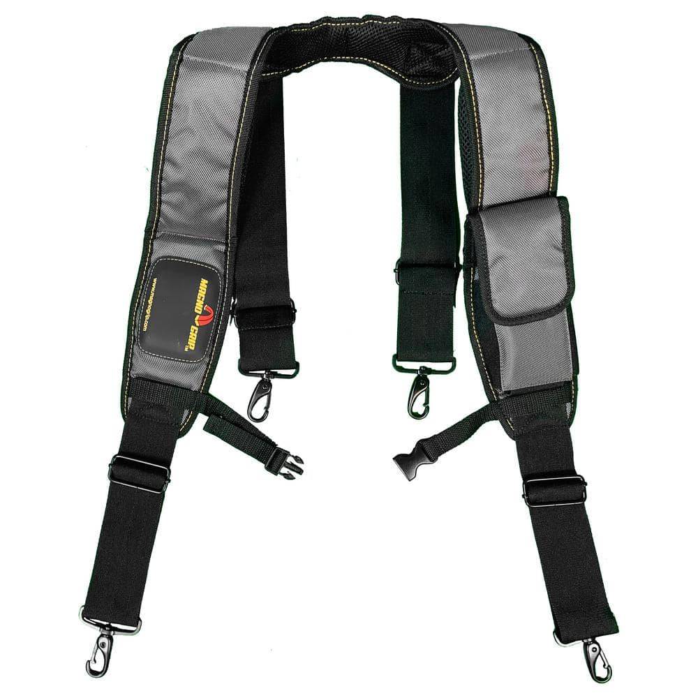 Magnogrip Padded Suspenders With Smart Phone Pouch