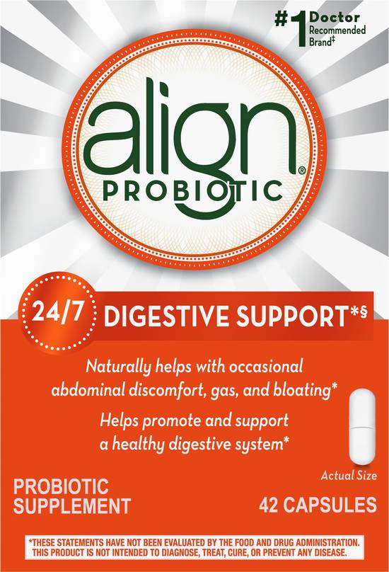 Align Digestive Support Probiotic Capsules, (42 ct)