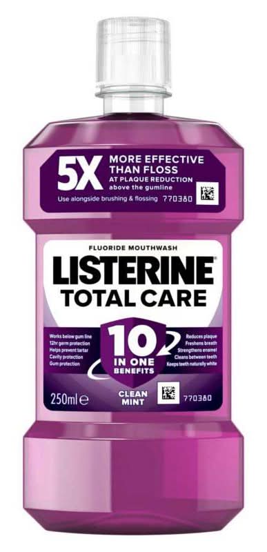 Listerine Mint, Total Care Mouthwash (250ml)