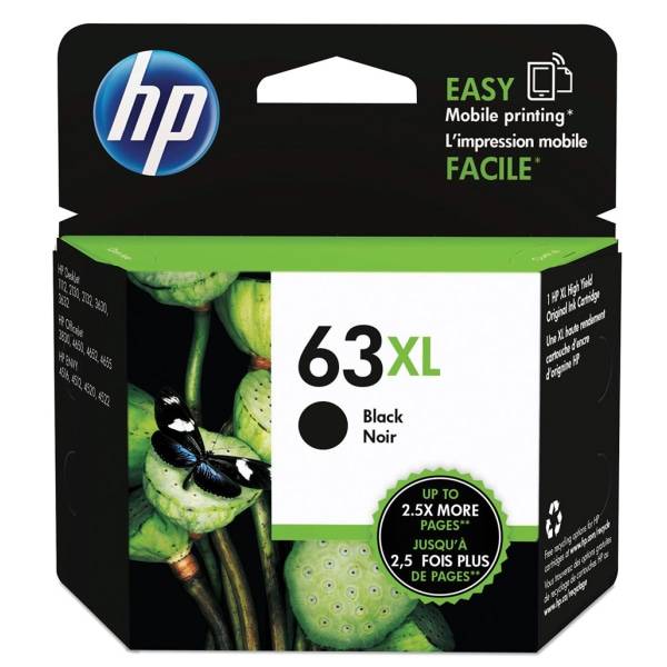 Hp 63xl High-Yield Ink Cartridge (black noir)