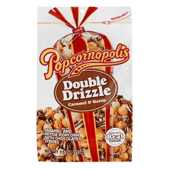 Popcornopolis Double Drizzle Caramel & Kettle Popcorn