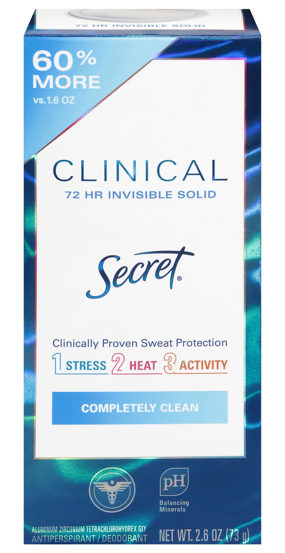 Secret Clinical Strength Completely Clean Antiperspirant (2.6 oz)
